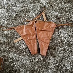 NWT SKIMS Fits Everybody Thong T String Panty Camel Neutral Set of 2 Women 3X